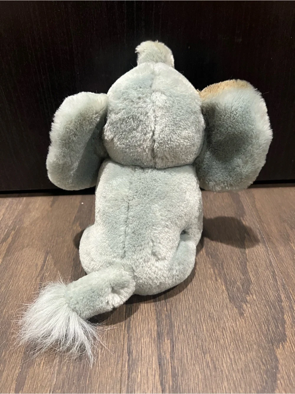 Cute Vintage Baby Elephant Plush Stuffed Animal Pink Ears